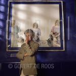 Corstiaan de Vries (Date Unknown) at atelier in Amsterdam.

[keywords]Posed, Half Length, Eyecontact, Painting[/keywords]